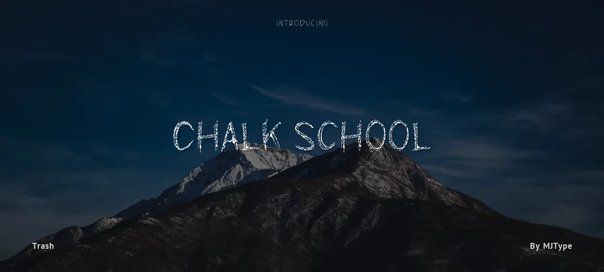 Chalk School font preview