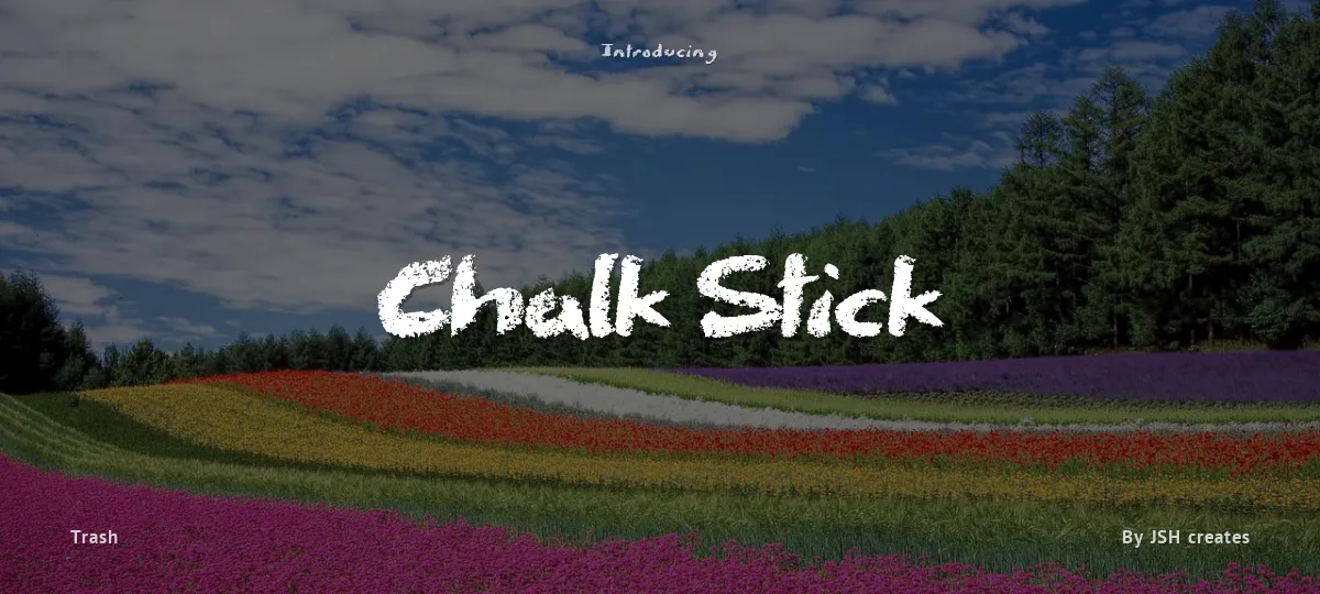 Chalk Stick font preview