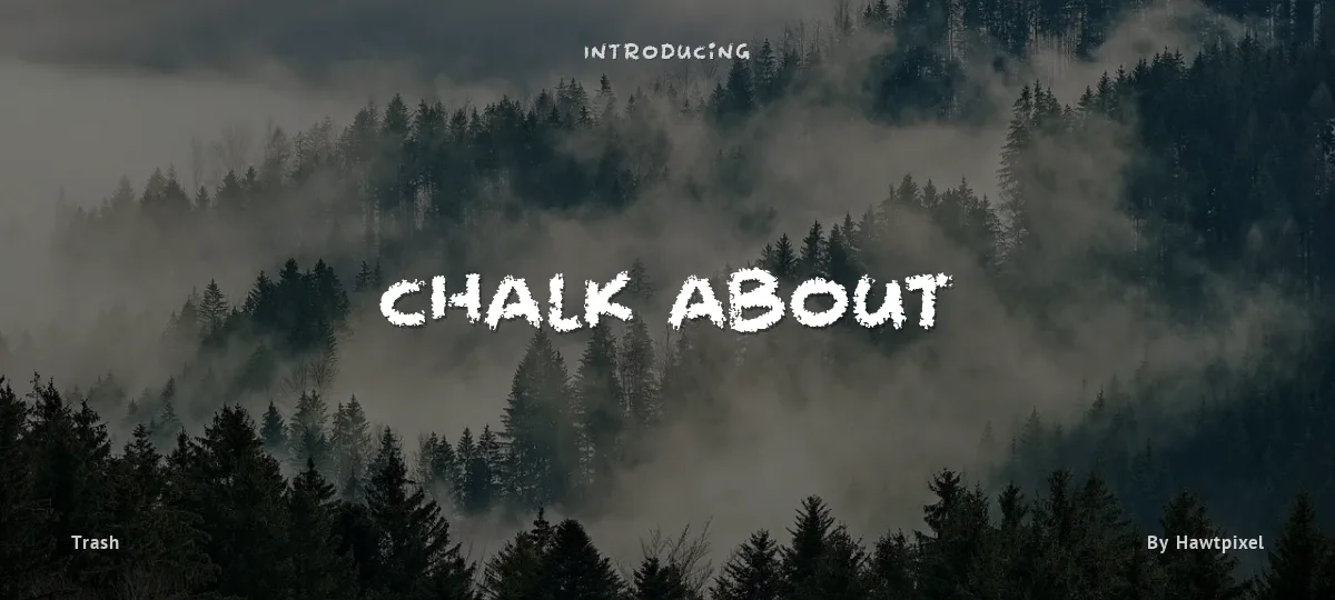 Chalk about font preview