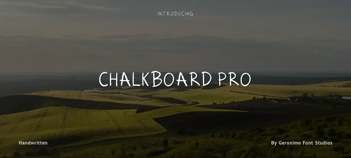 Chalkboard Pro font preview