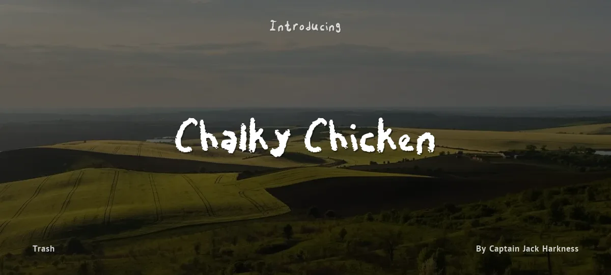 Chalky Chicken font preview