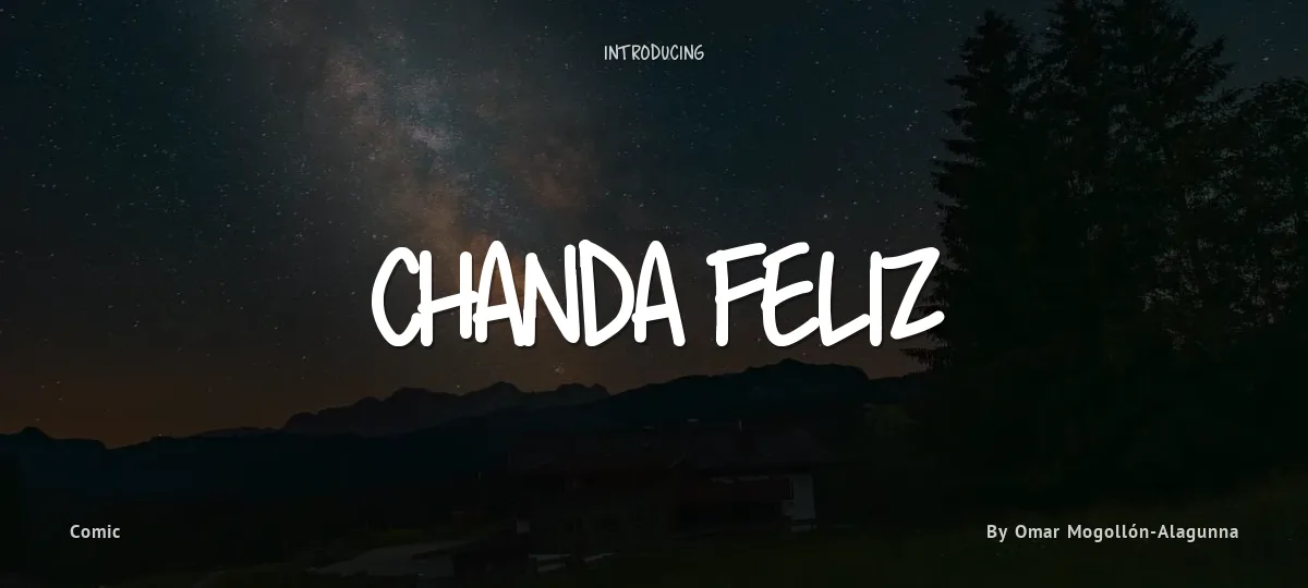 Chanda Feliz font preview