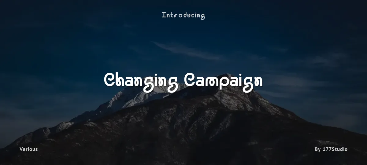 Changing Campaign font preview