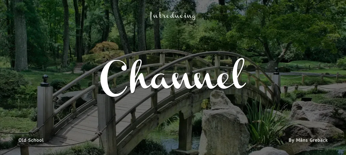Channel font preview