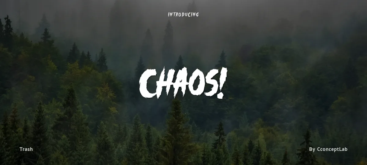 Chaos! font preview