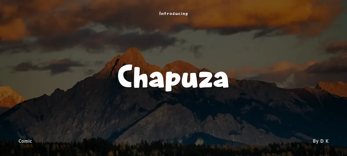 Chapuza font preview
