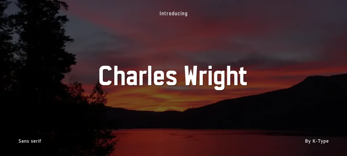 Charles Wright font preview