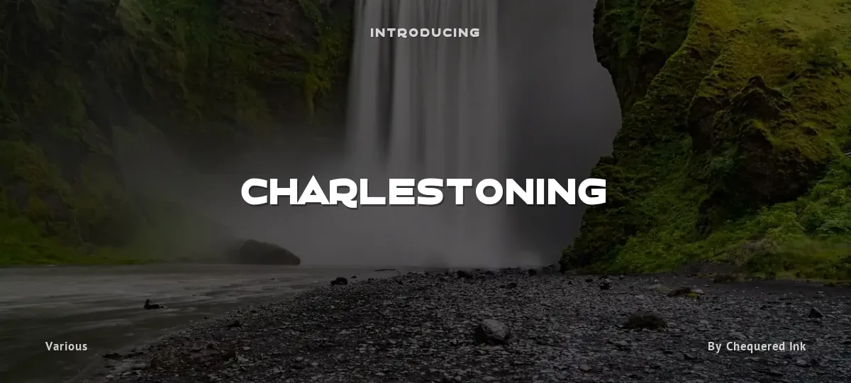 Charlestoning font preview