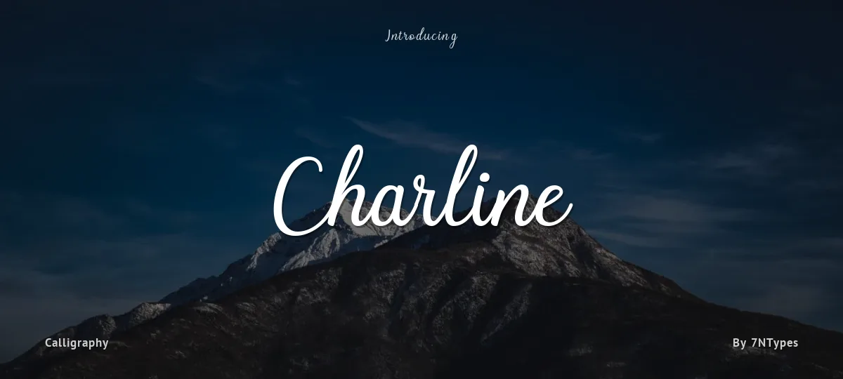 Charline font preview