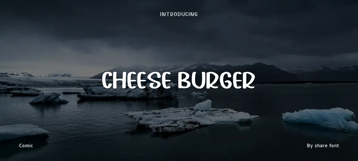Cheese Burger font preview