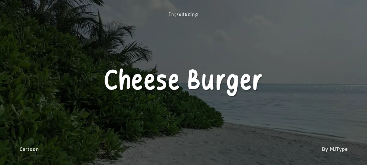Cheese Burger font preview