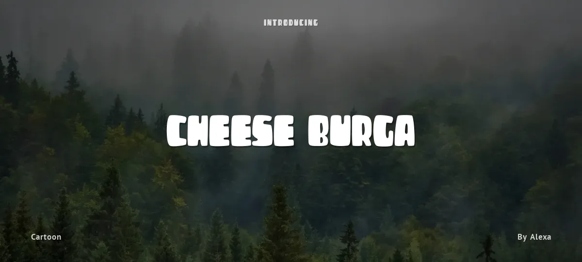 Cheese Burga font preview