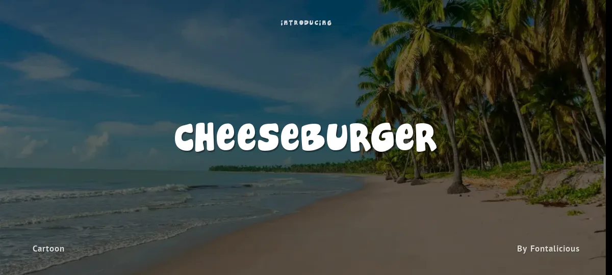 Cheeseburger font preview