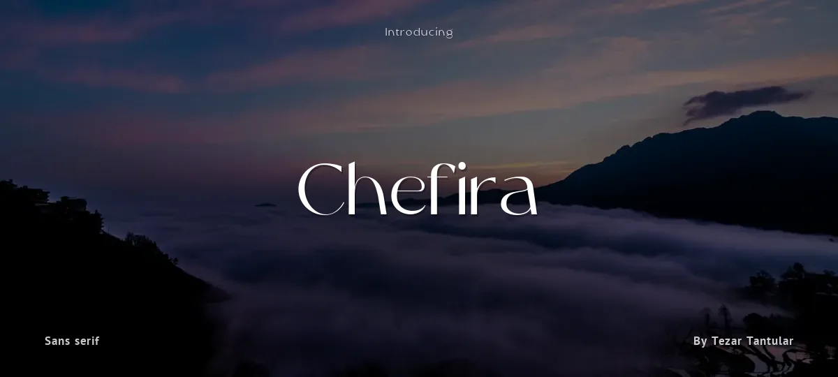 Chefira font preview
