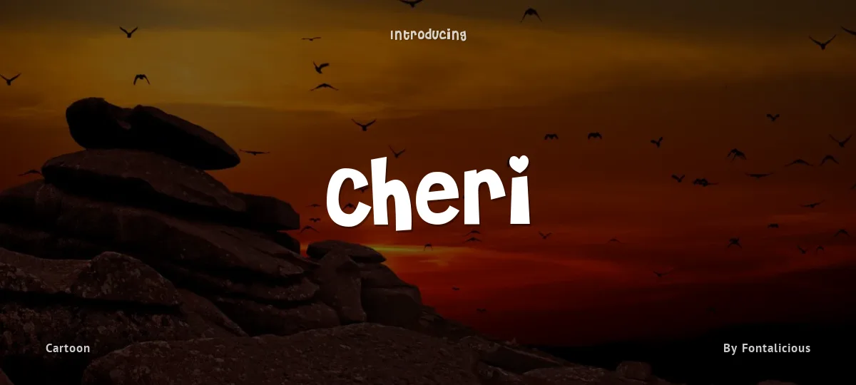 Cheri font preview
