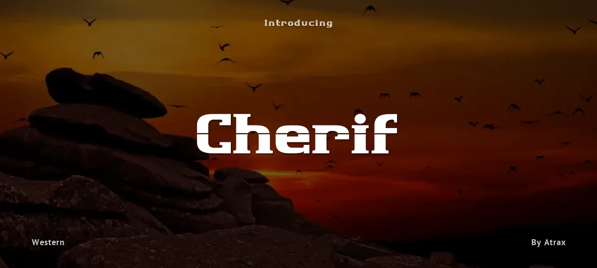 Cherif font preview