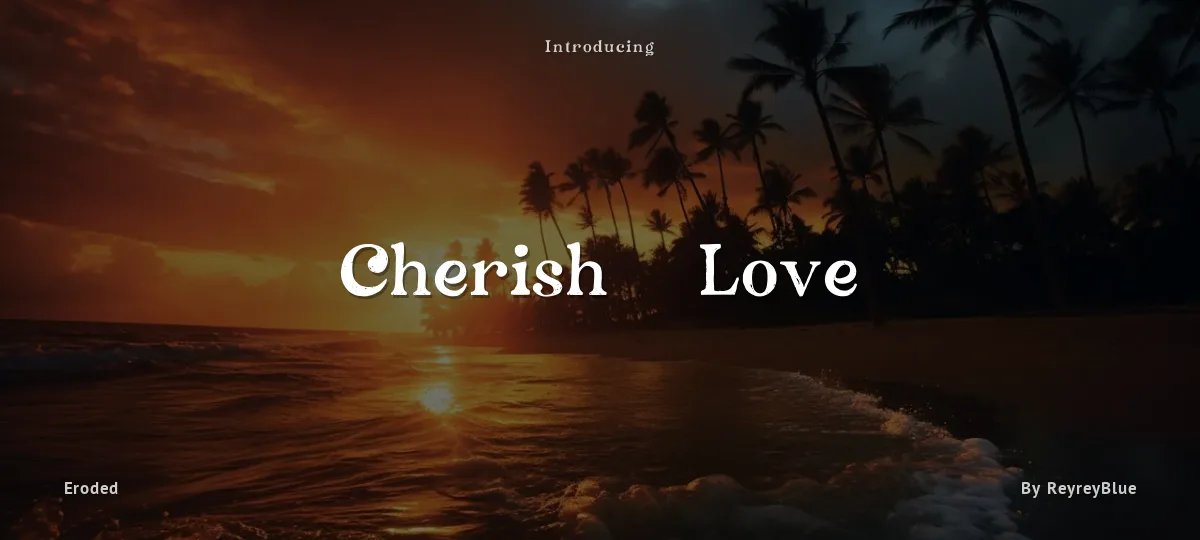 Cherish & Love font preview