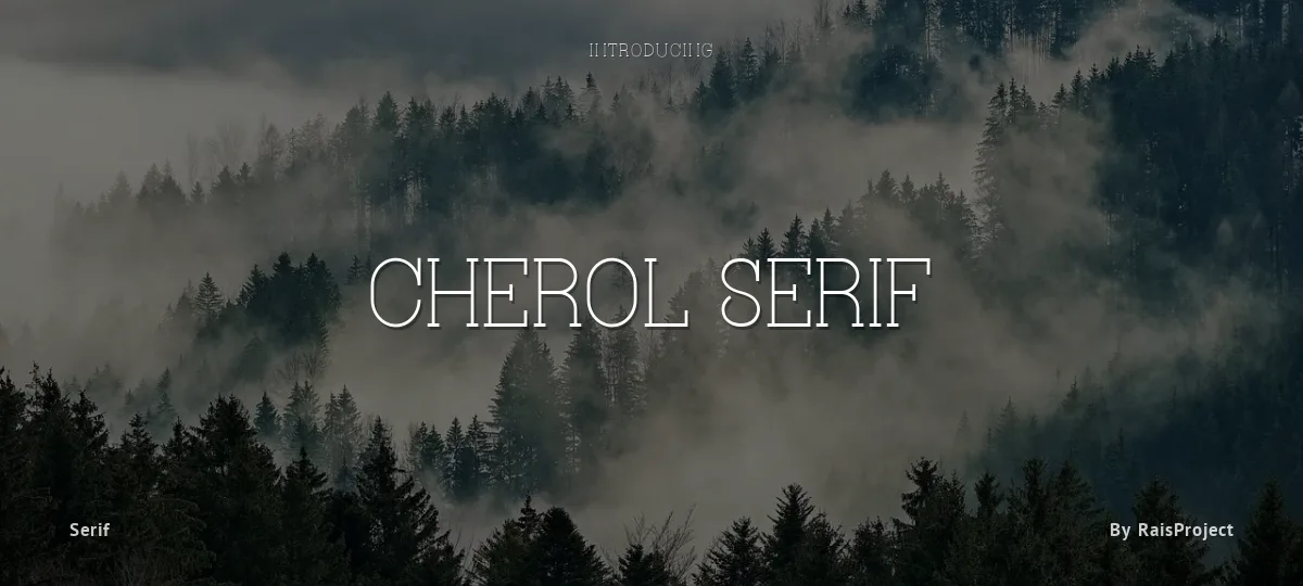 Cherol Serif font preview
