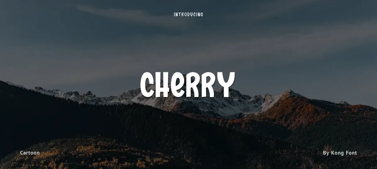 Cherry font preview