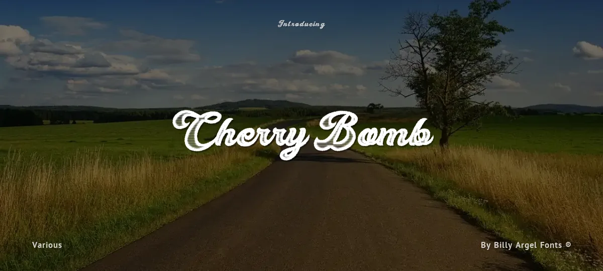 Cherry Bomb font preview