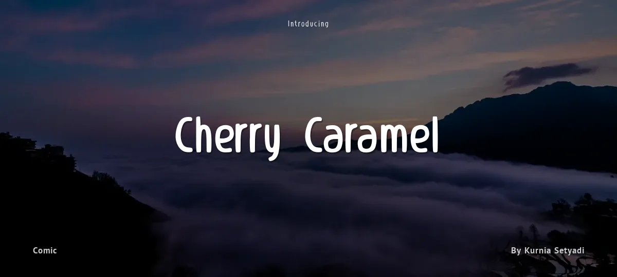 Cherry Caramel font preview