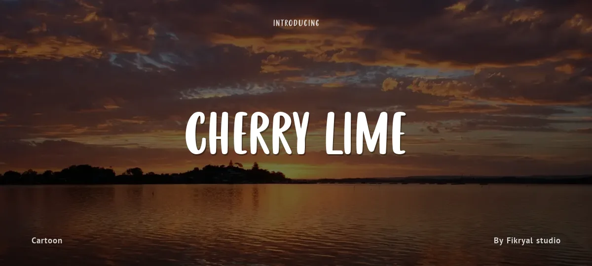 Cherry Lime font preview