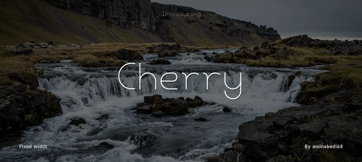 Cherry font preview