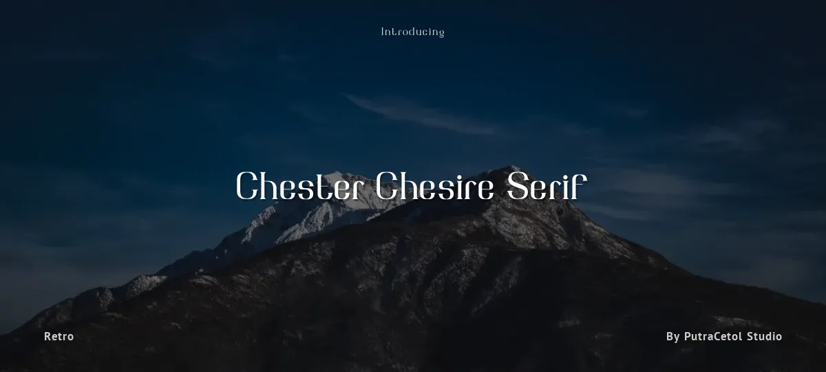 Chester Chesire Serif font preview