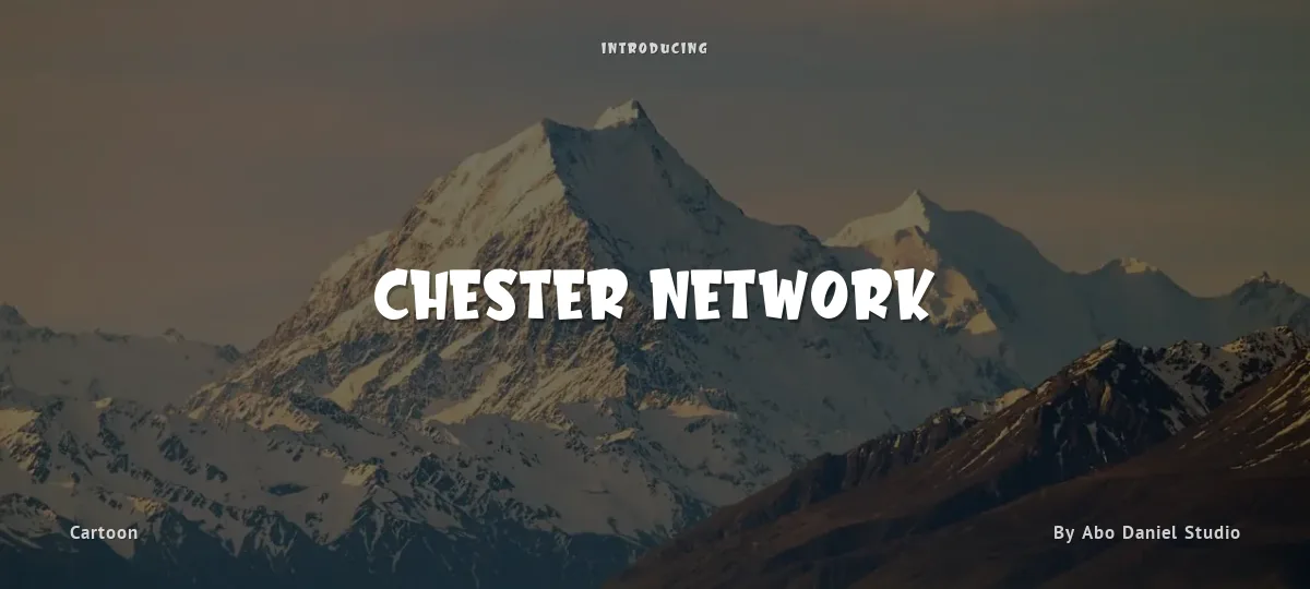 Chester Network font preview