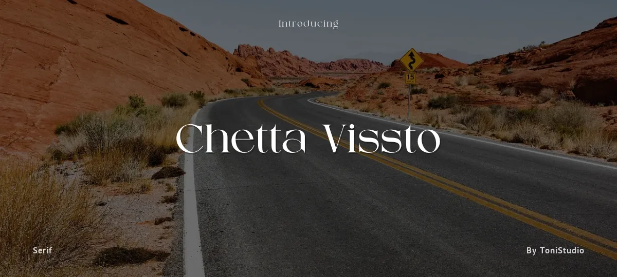 Chetta Vissto font preview