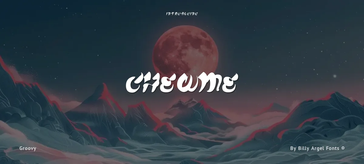 Chewme font preview