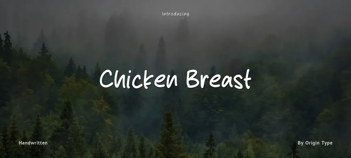 Chicken Breast font preview