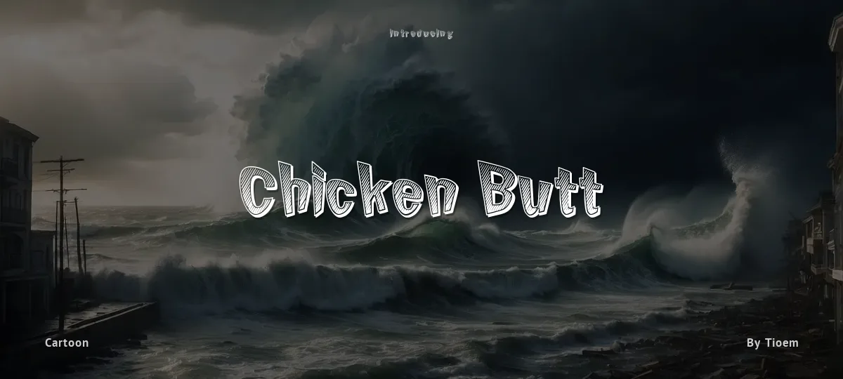 Chicken Butt font preview