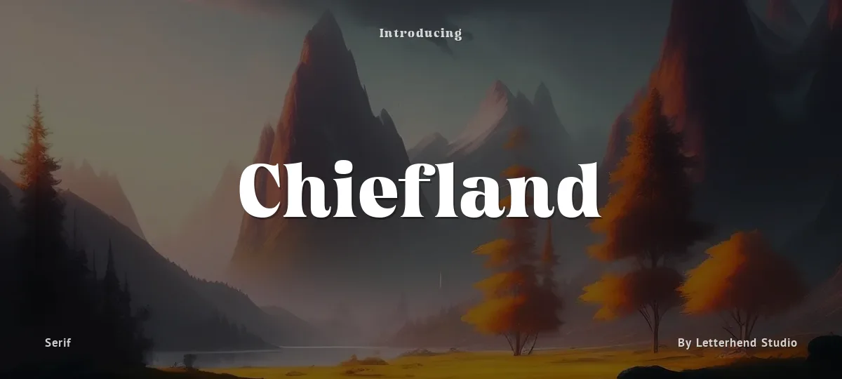 Chiefland font preview