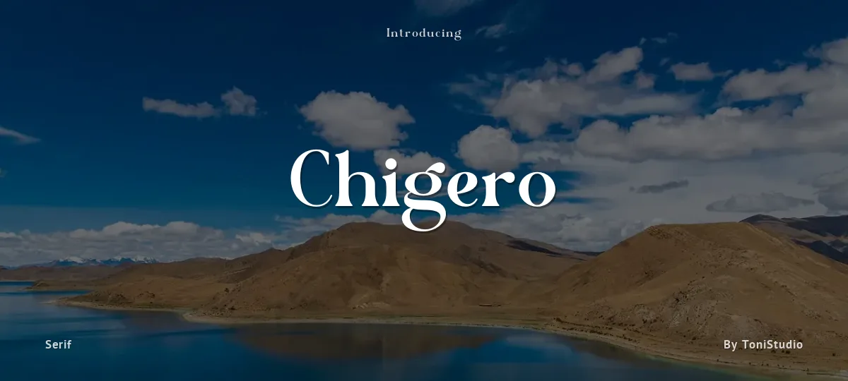 Chigero font preview