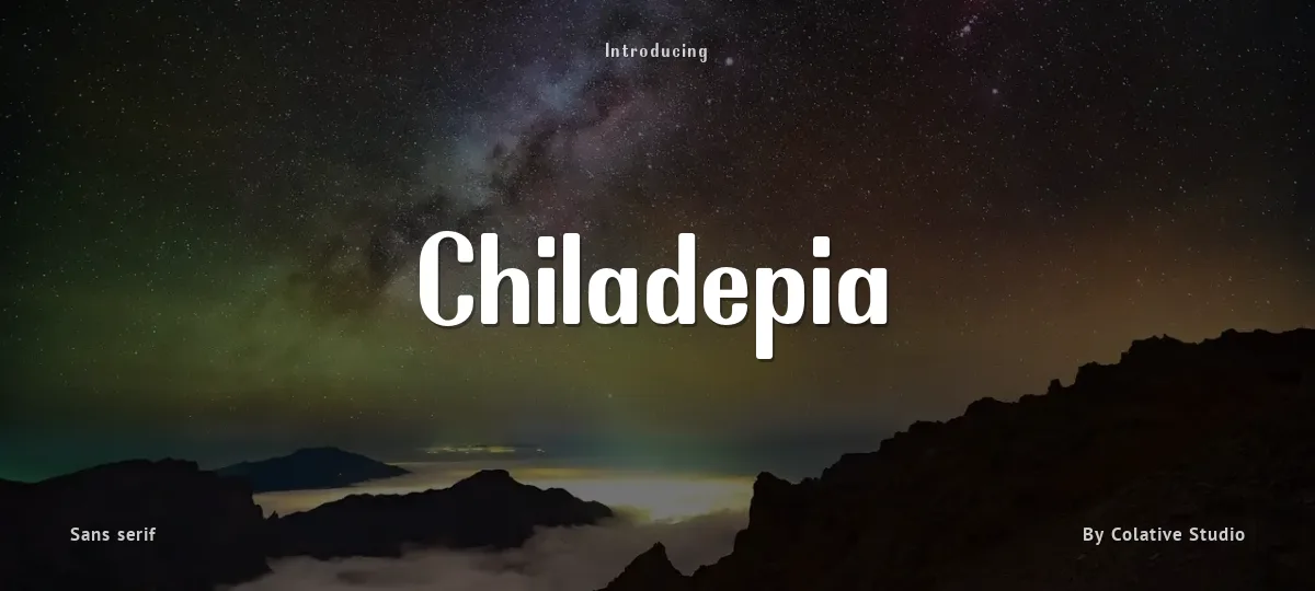 Chiladepia font preview
