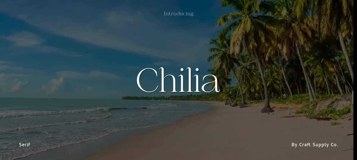 Chilia font preview