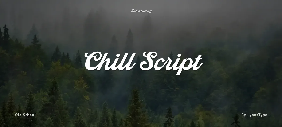 Chill Script font preview