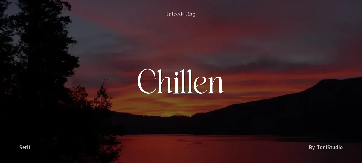 Chillen font preview