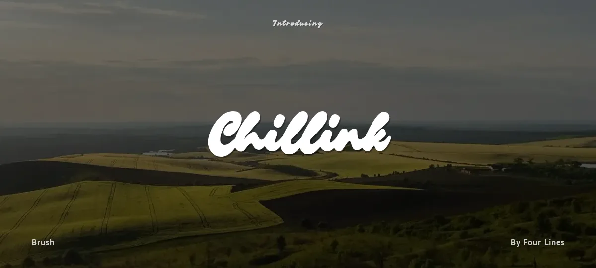 Chillink font preview