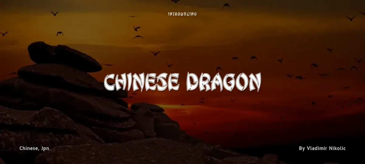 Chinese Dragon font preview