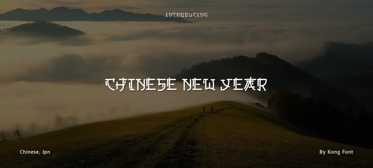 Chinese New Year font preview