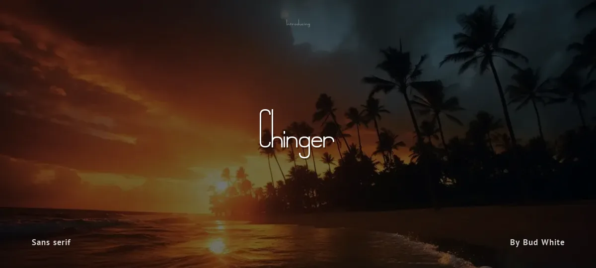 Chinger font preview