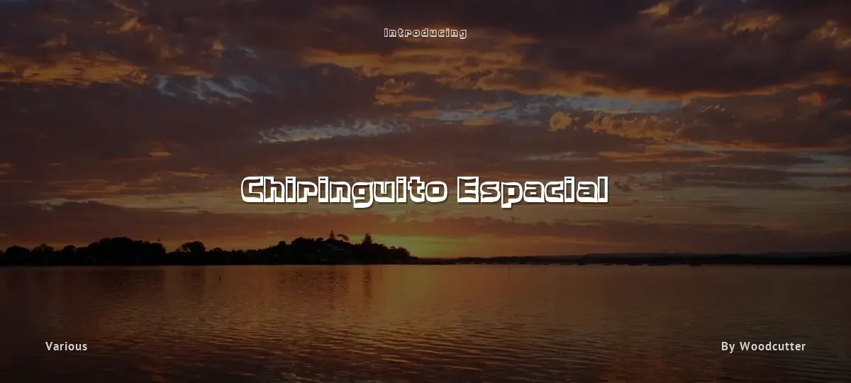 Chiringuito Espacial font preview