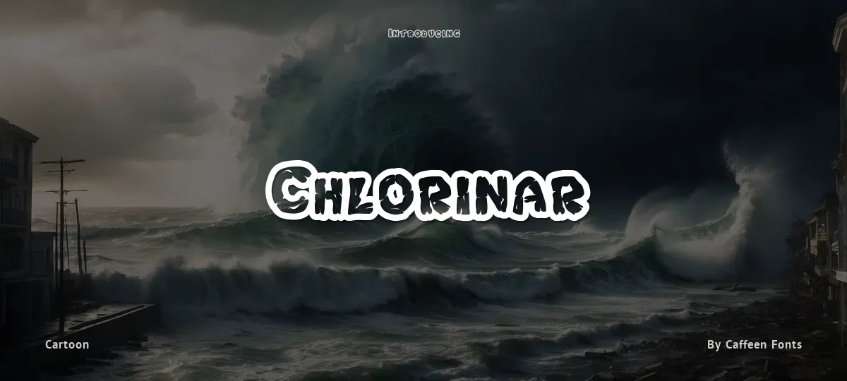 Chlorinar font preview