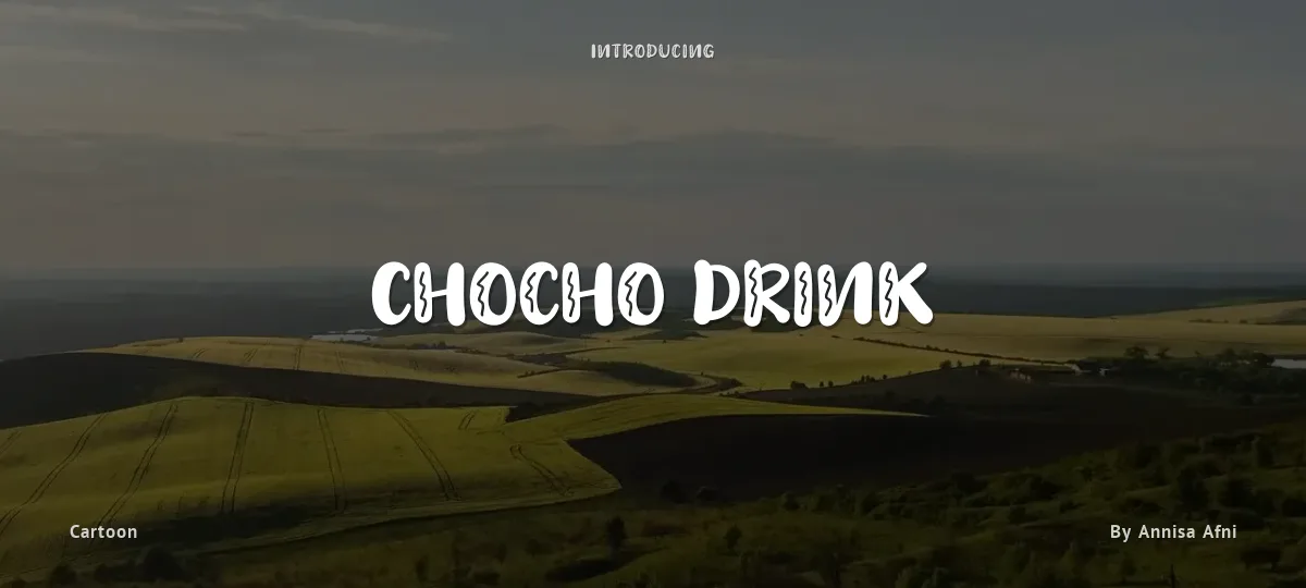 Chocho Drink font preview