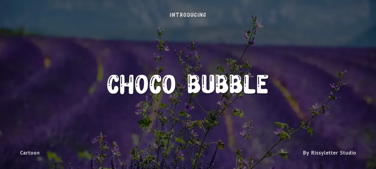 Choco Bubble font preview