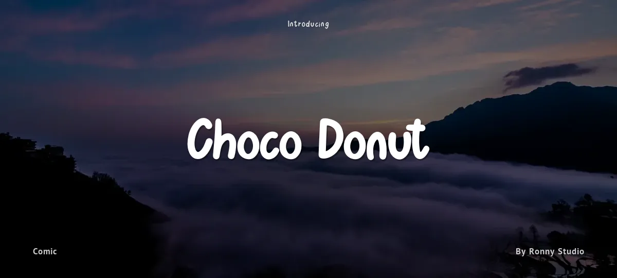 Choco Donut font preview