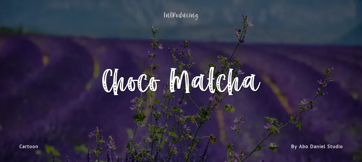 Choco Matcha font preview