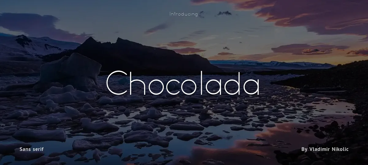Chocolada font preview